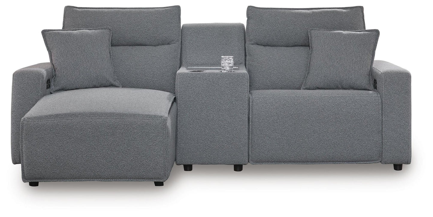 Modmax II 3-Piece Power Reclining Sectional with Chaise and Console