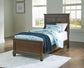 Danabrin Twin Panel Bed with Mirrored Dresser and 2 Nightstands