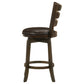 Murphy Wood Counter Height Swivel Bar Chair Dark Brown