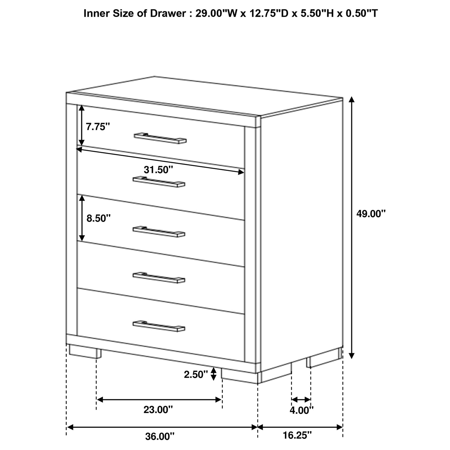 Jessica 6-piece Queen LED Bedroom Set Cappuccino