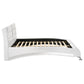 Jeremaine Upholstered Queen Sleigh Bed White