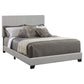 Dorian Faux Leather Upholstered California King Bed Grey