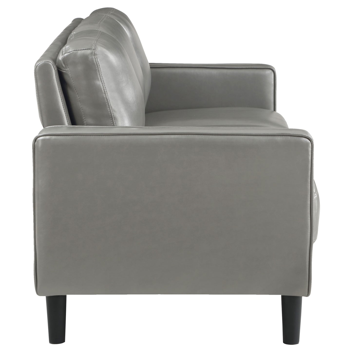 Ruth Upholstered Track Arm Sofa Grey