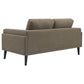 Rilynn 2-piece Upholstered Track Arm Sofa Set Brown