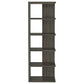 Harrison 71-inch 5-shelf Bookshelf Weathered Grey